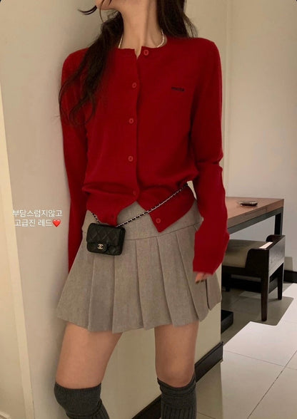 [PRE-ORDER] STYLISH FALL MINI PLEATED SKIRT WITH BUILT-IN SHORTS