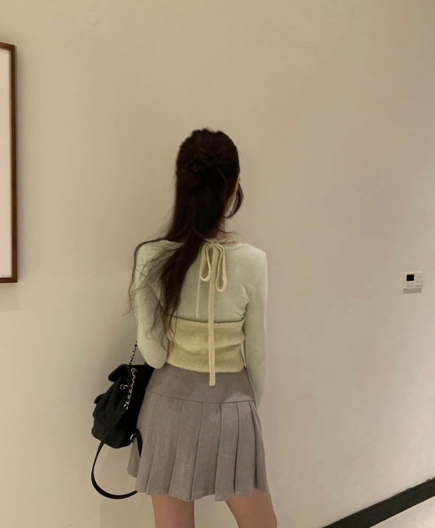 [PRE-ORDER] STYLISH FALL MINI PLEATED SKIRT WITH BUILT-IN SHORTS