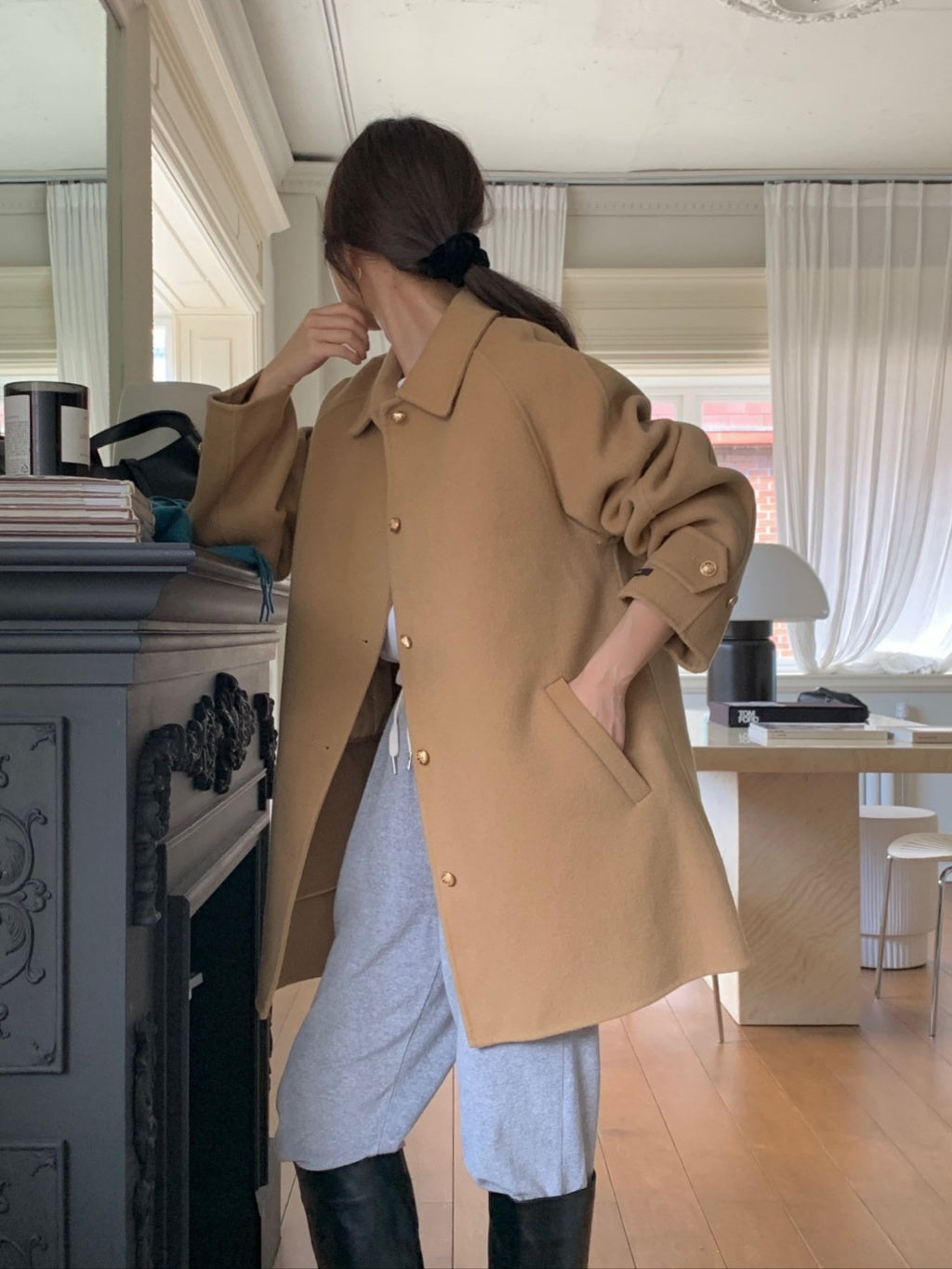 COSY CHIC ARTISAN WOOL BLEND COAT