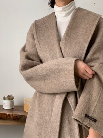 ALPACA LUXE SHAWL COLLAR COAT