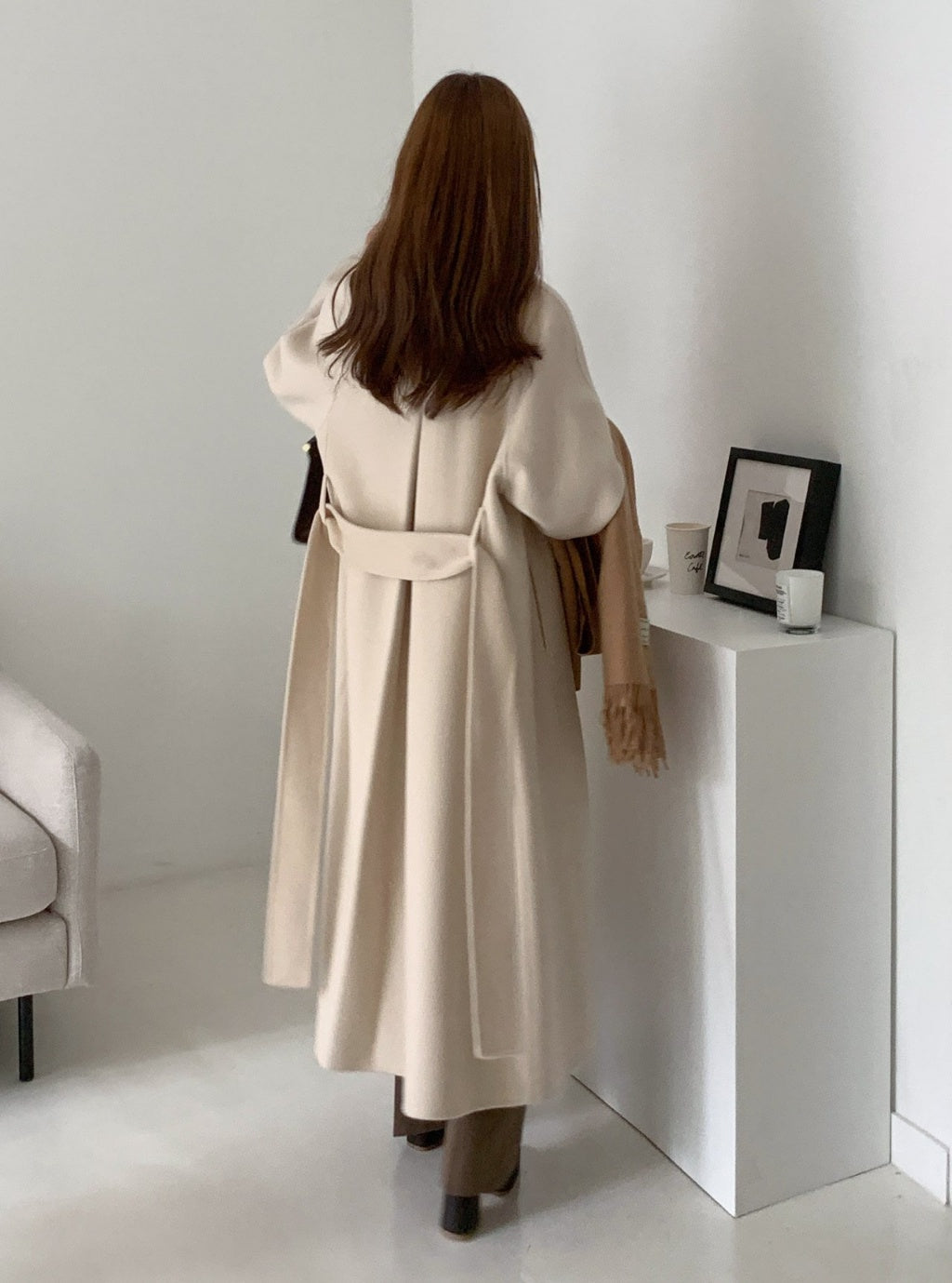 CREAMY CLOUD WOOL COAT