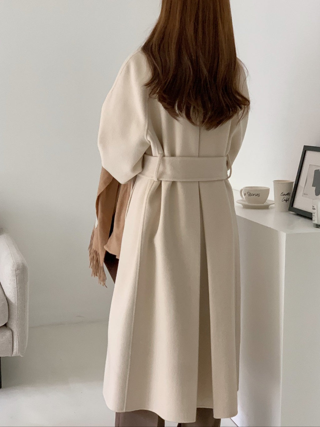 CREAMY CLOUD WOOL COAT