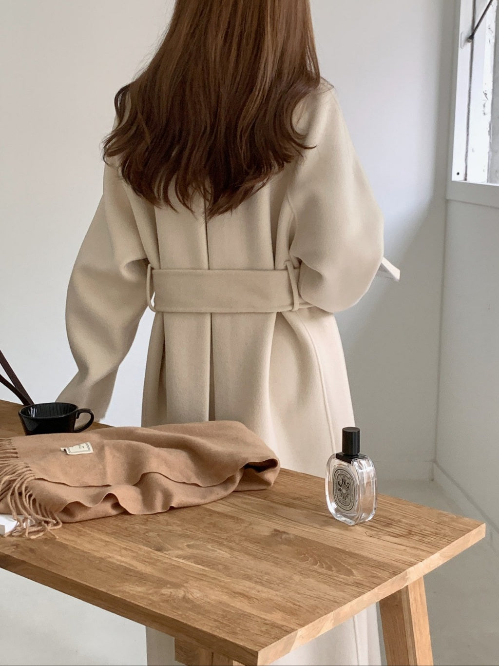 CREAMY CLOUD WOOL COAT