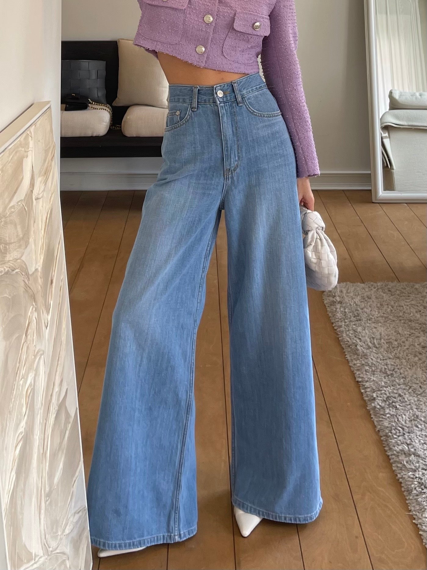 TRENDY WIDE FLARE JEANS