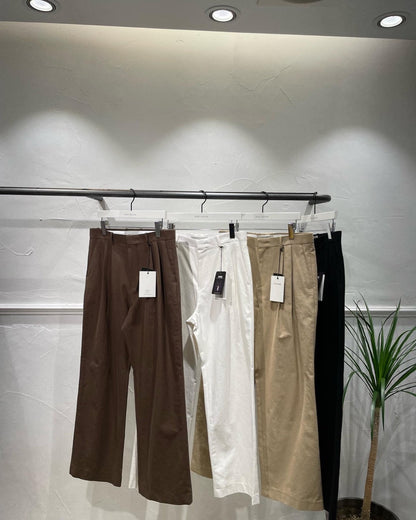 COMFORTABLE WIDE PLEAT TROUSER