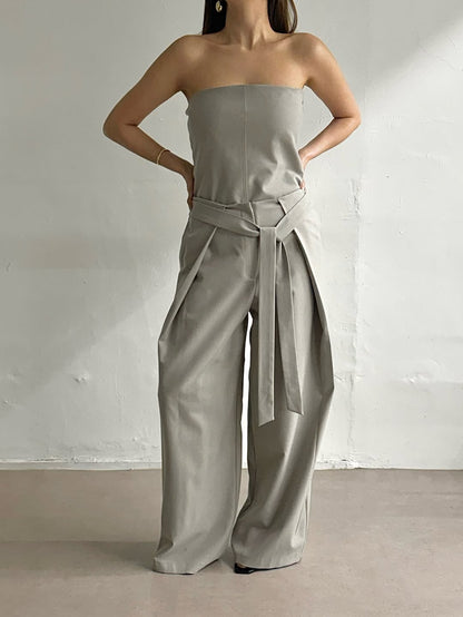 [PRE-ORDER] SIGNATURE BELTED DRAPE TROUSERS