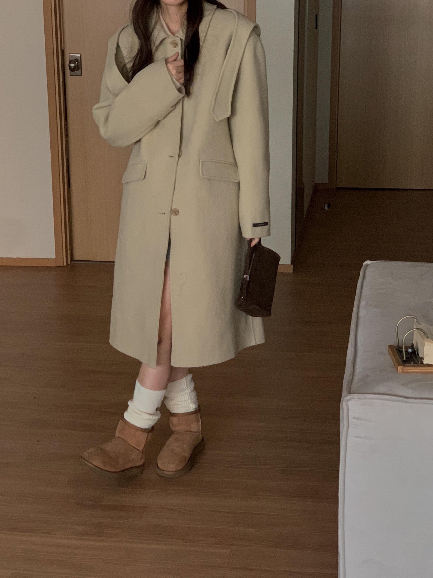 [PRE-ORDER] ÉTOILE HANDMADE WOOL COAT WITH DETACHABLE HOOD