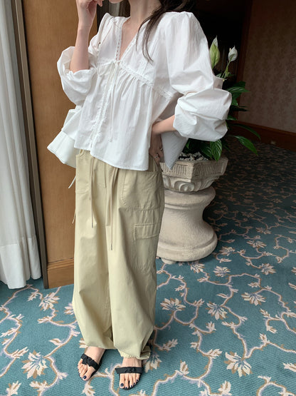 [PRE-ORDER] BELL LACE VINTAGE BLOUSE