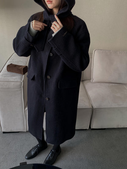 [PRE-ORDER] ÉTOILE HANDMADE WOOL COAT WITH DETACHABLE HOOD