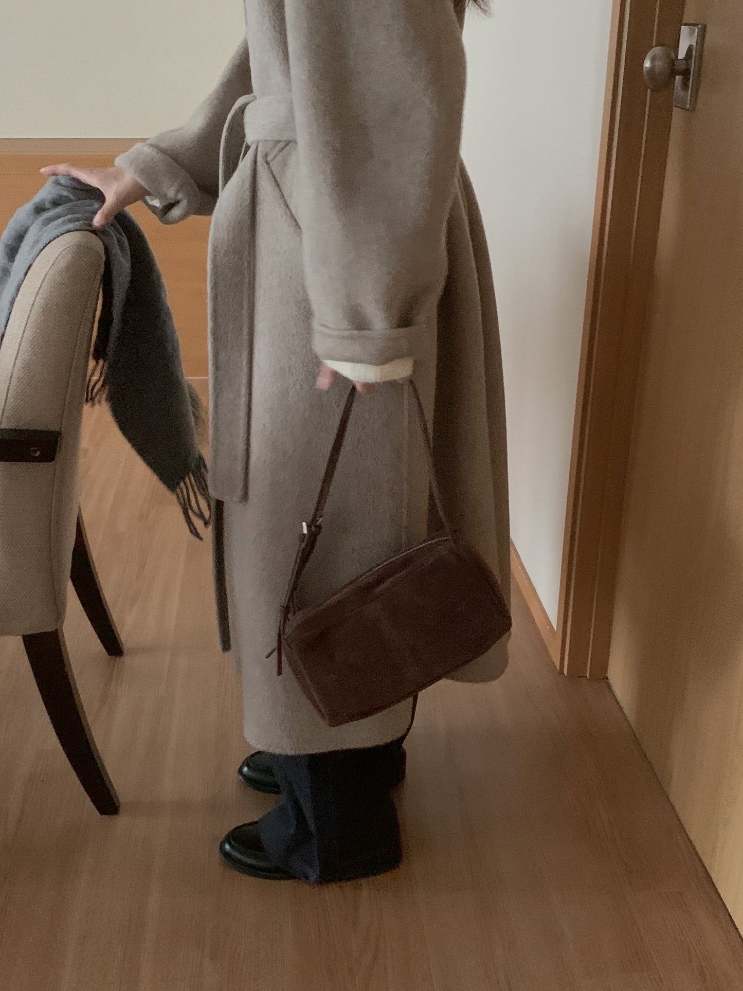 [PRE-ORDER] RUE HIGH NECK ALPACA BLEND HANDMADE COAT