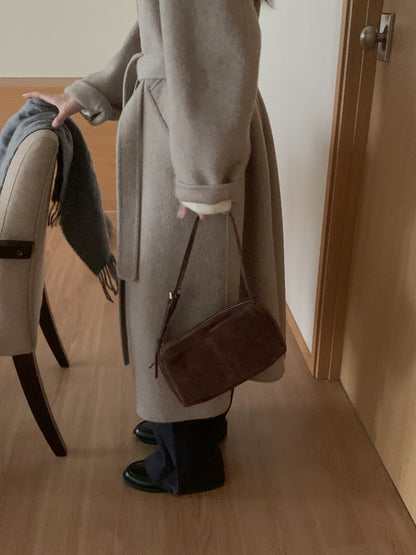 [PRE-ORDER] RUE HIGH NECK ALPACA BLEND HANDMADE COAT