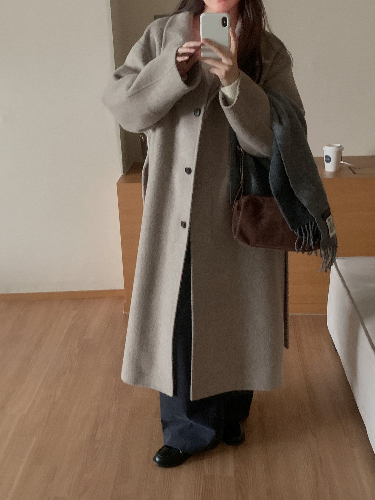 [PRE-ORDER] RUE HIGH NECK ALPACA BLEND HANDMADE COAT
