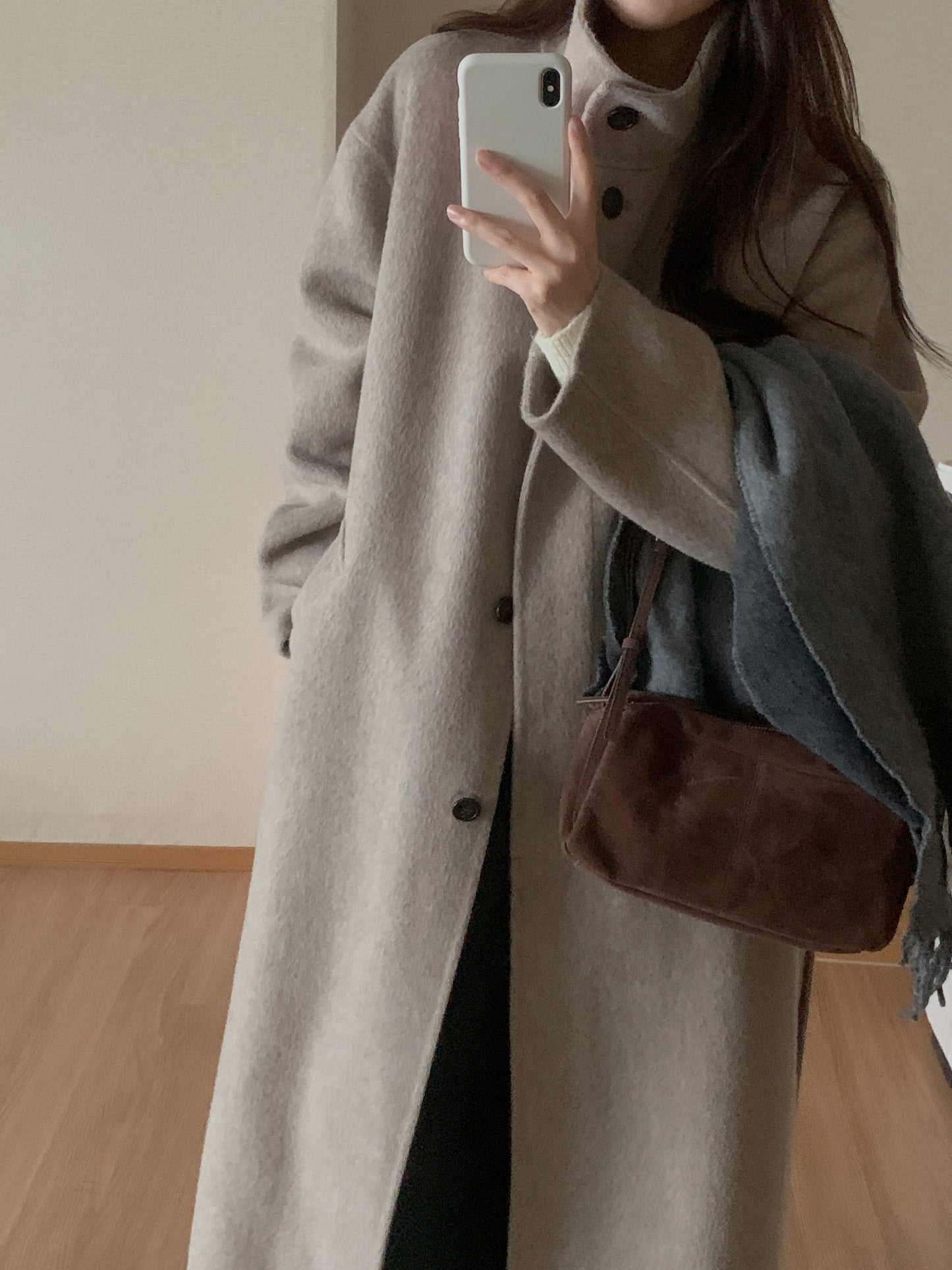 [PRE-ORDER] RUE HIGH NECK ALPACA BLEND HANDMADE COAT