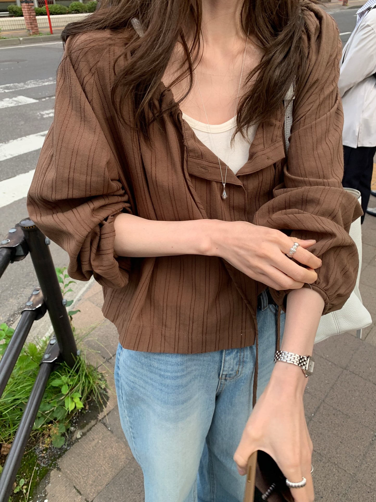 [PRE-ORDER] MILKY SHEER BOLERO BLOUSE