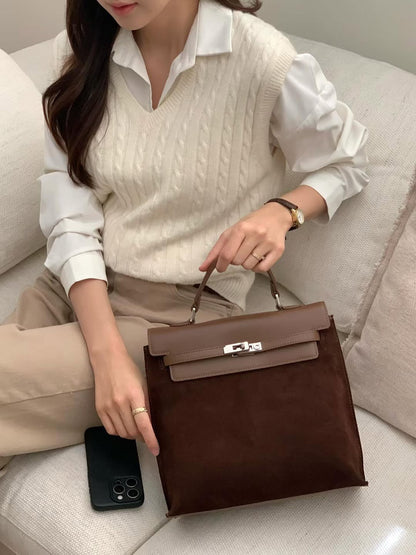 [PRE-ORDER]  REMAKE CLASSIC SUEDE SHOULDER BAG