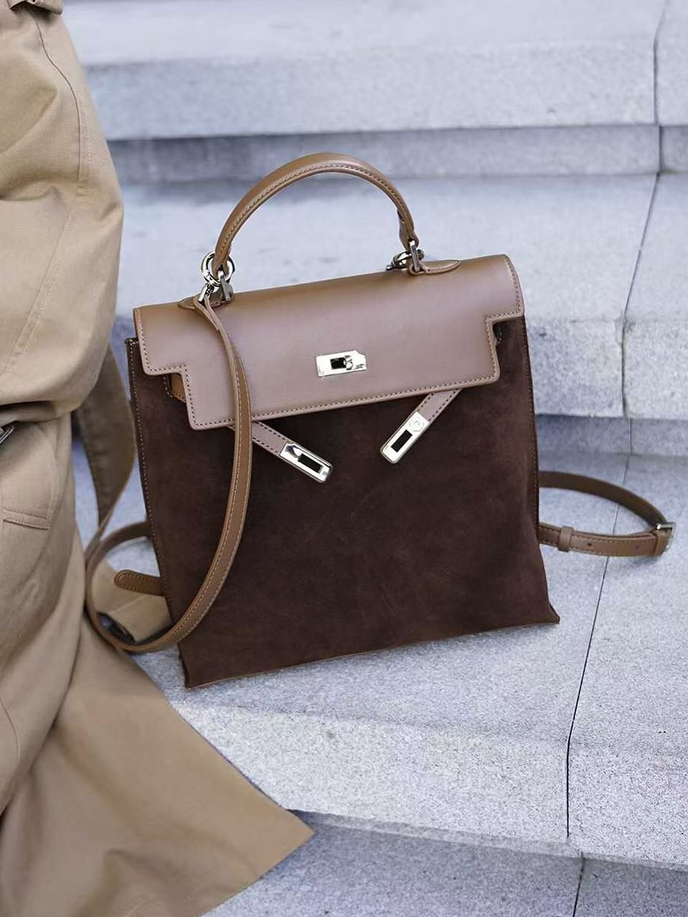 [PRE-ORDER]  REMAKE CLASSIC SUEDE SHOULDER BAG