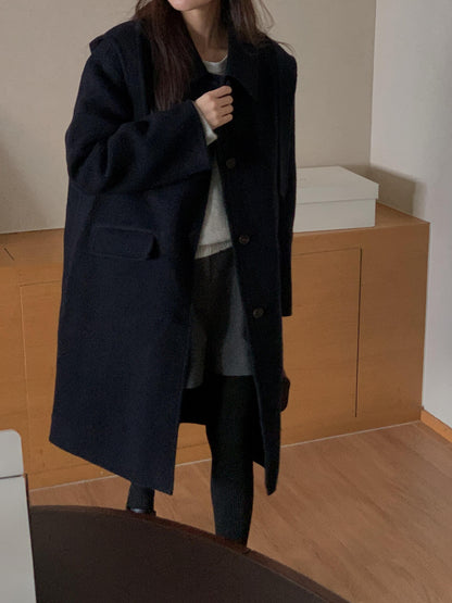 [PRE-ORDER] ÉTOILE HANDMADE WOOL COAT WITH DETACHABLE HOOD