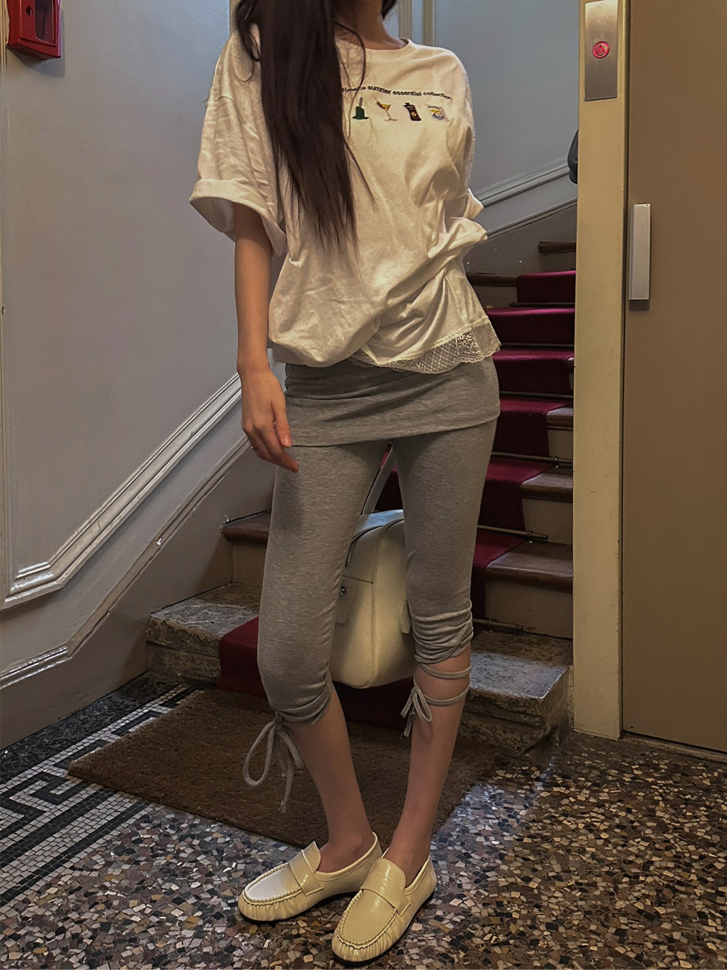 [PRE-ORDER] WRAP RIBBON CAPRI LEGGINGS