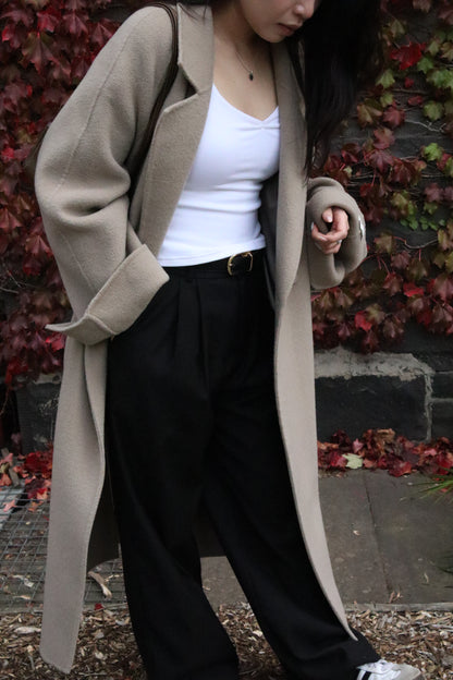 [PRE-ORDER] LUMIÈRE HANDMADE WOOL COAT