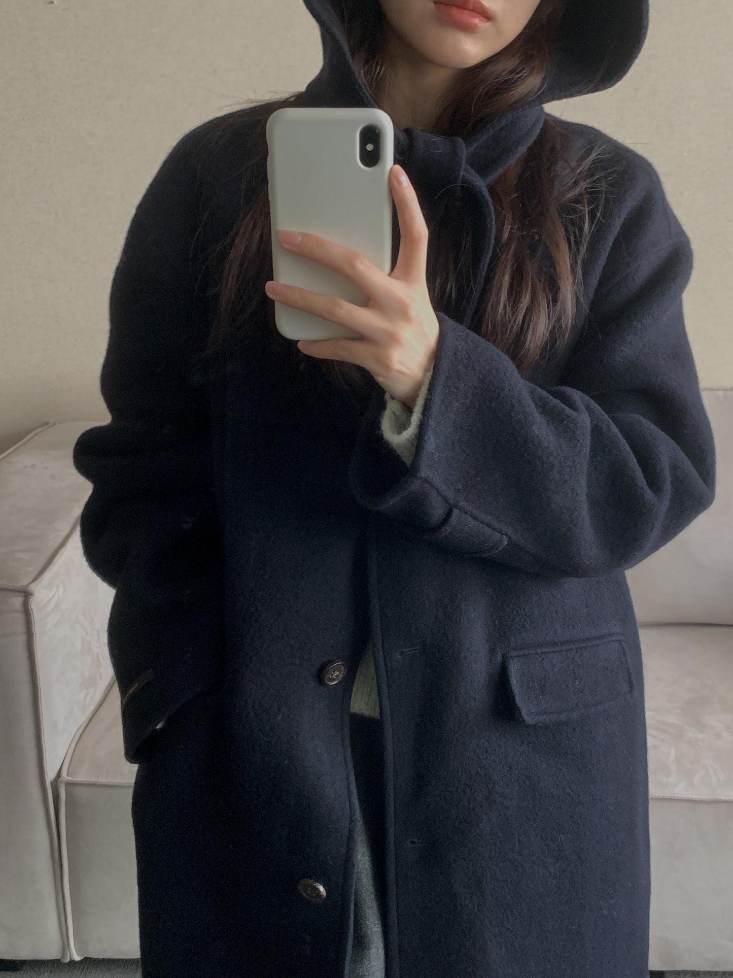 [PRE-ORDER] ÉTOILE HANDMADE WOOL COAT WITH DETACHABLE HOOD