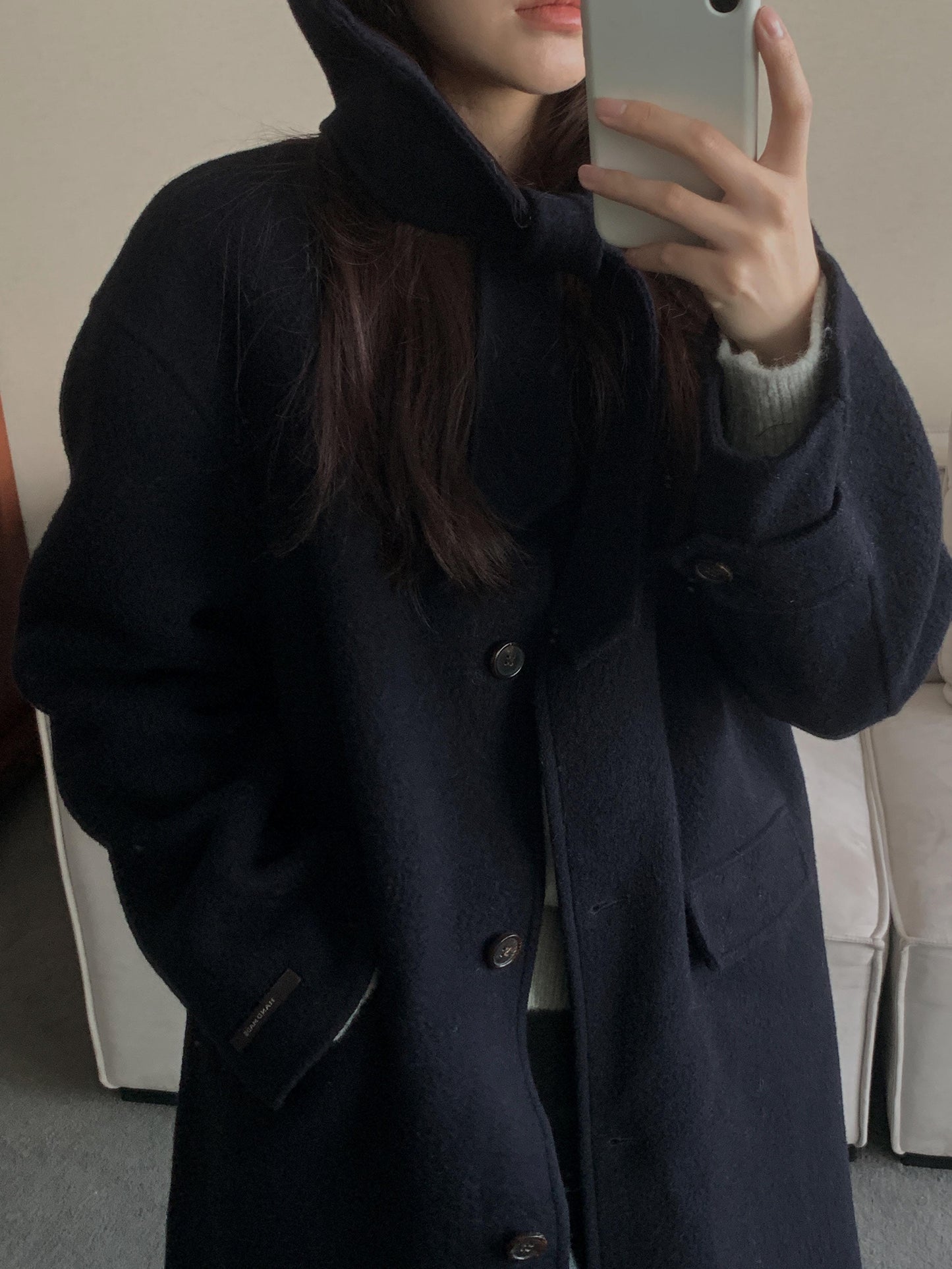 [PRE-ORDER] ÉTOILE HANDMADE WOOL COAT WITH DETACHABLE HOOD