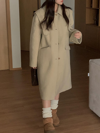 [PRE-ORDER] ÉTOILE HANDMADE WOOL COAT WITH DETACHABLE HOOD