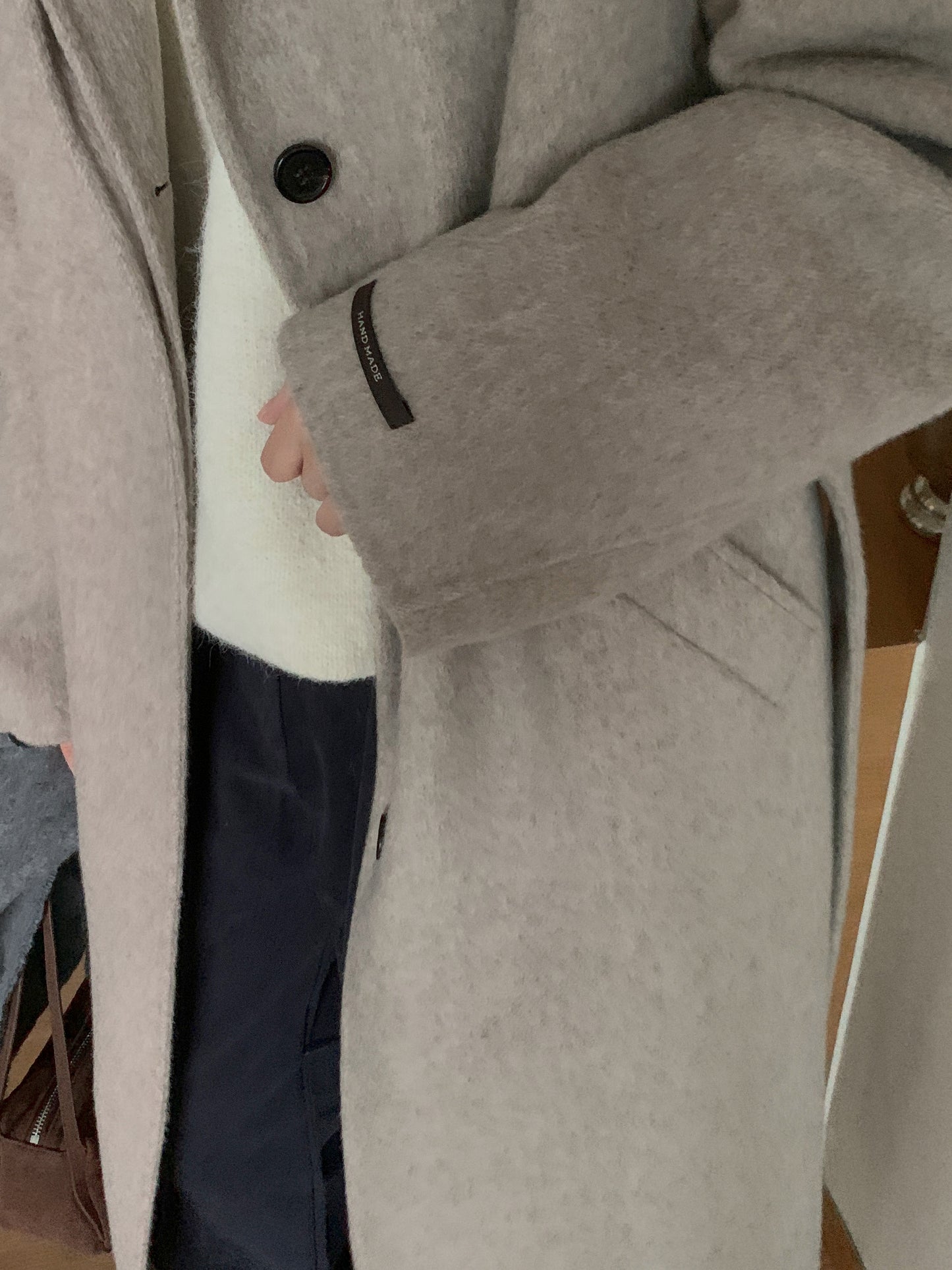 [PRE-ORDER] RUE HIGH NECK ALPACA BLEND HANDMADE COAT