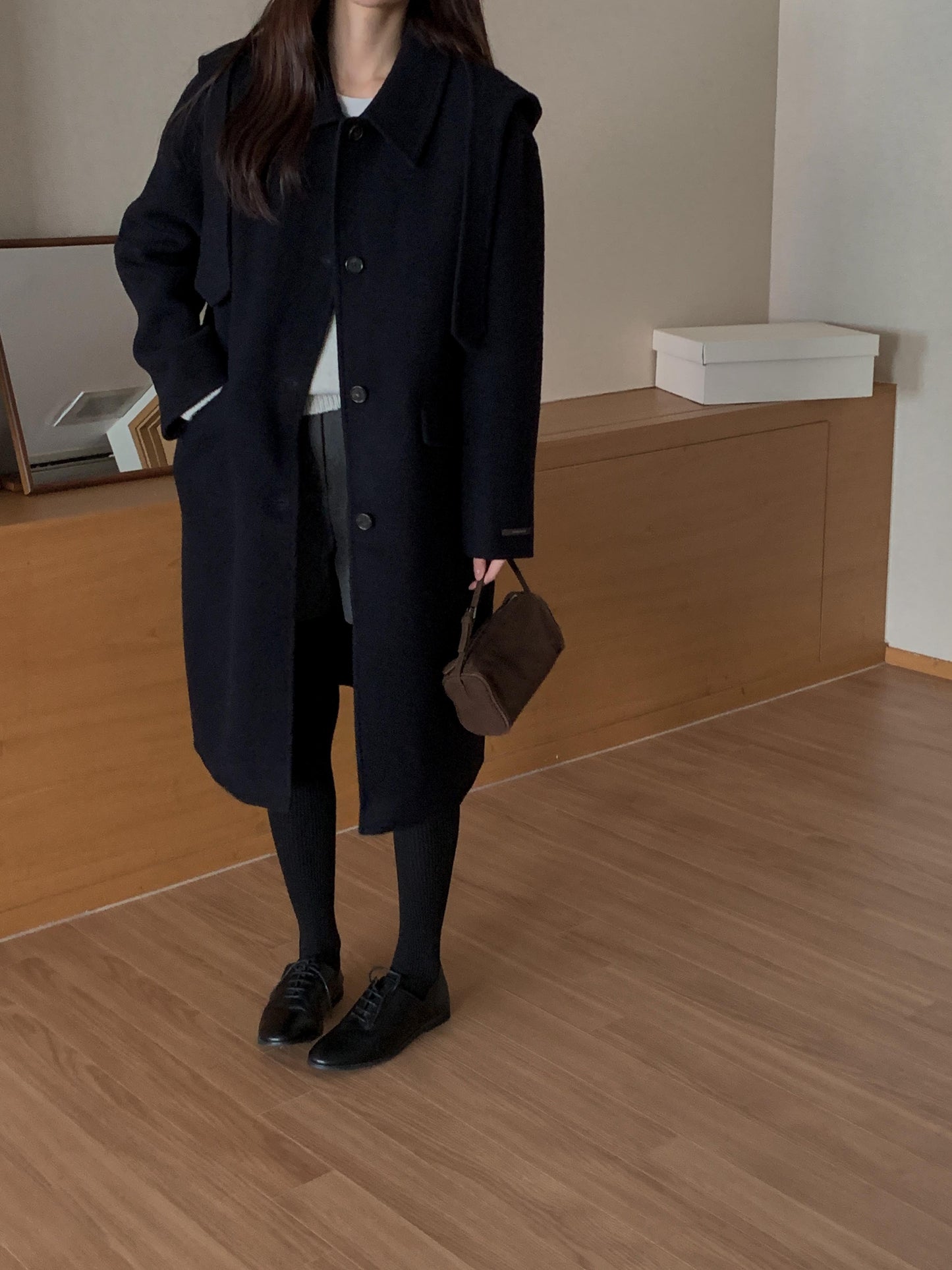 [PRE-ORDER] ÉTOILE HANDMADE WOOL COAT WITH DETACHABLE HOOD