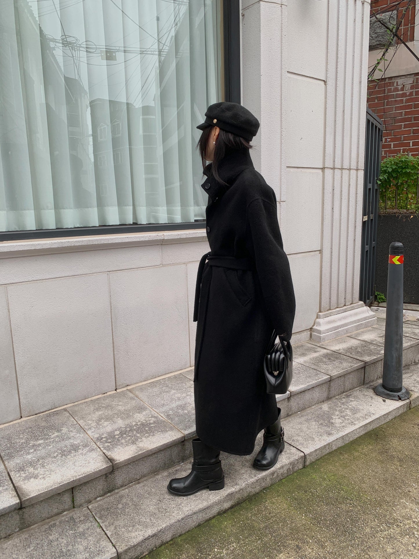 [PRE-ORDER] RUE HIGH NECK ALPACA BLEND HANDMADE COAT
