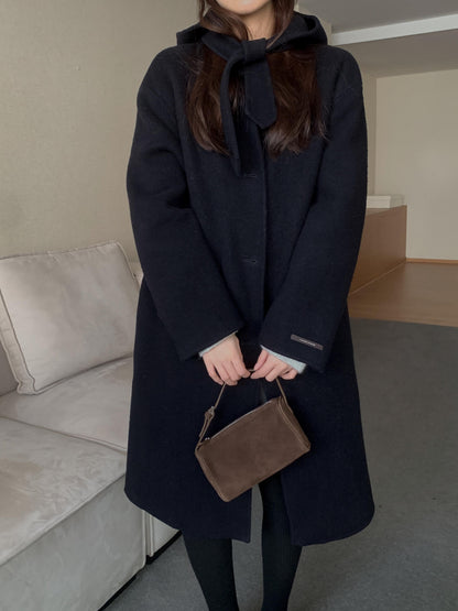 [PRE-ORDER] ÉTOILE HANDMADE WOOL COAT WITH DETACHABLE HOOD
