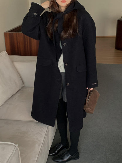 [PRE-ORDER] ÉTOILE HANDMADE WOOL COAT WITH DETACHABLE HOOD