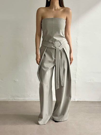 [PRE-ORDER] SIGNATURE BELTED DRAPE TROUSERS