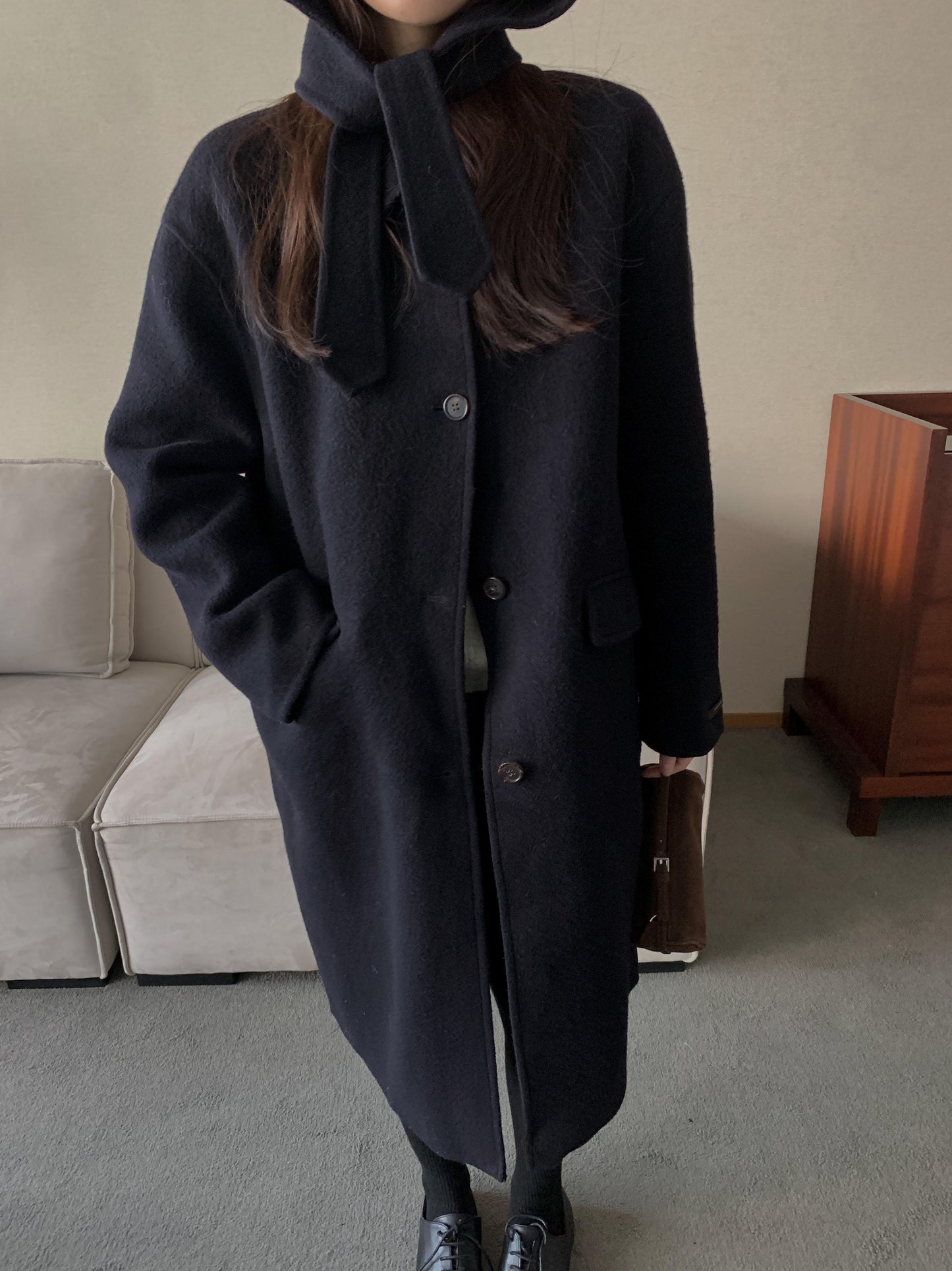 [PRE-ORDER] ÉTOILE HANDMADE WOOL COAT WITH DETACHABLE HOOD