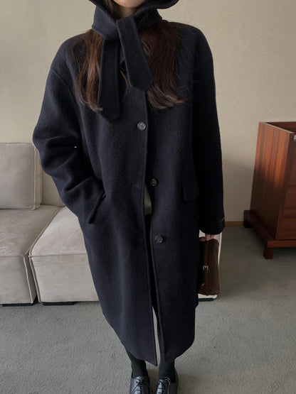 [PRE-ORDER] ÉTOILE HANDMADE WOOL COAT WITH DETACHABLE HOOD