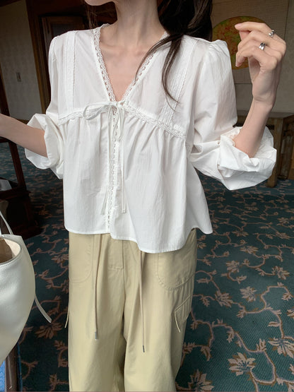 [PRE-ORDER] BELL LACE VINTAGE BLOUSE