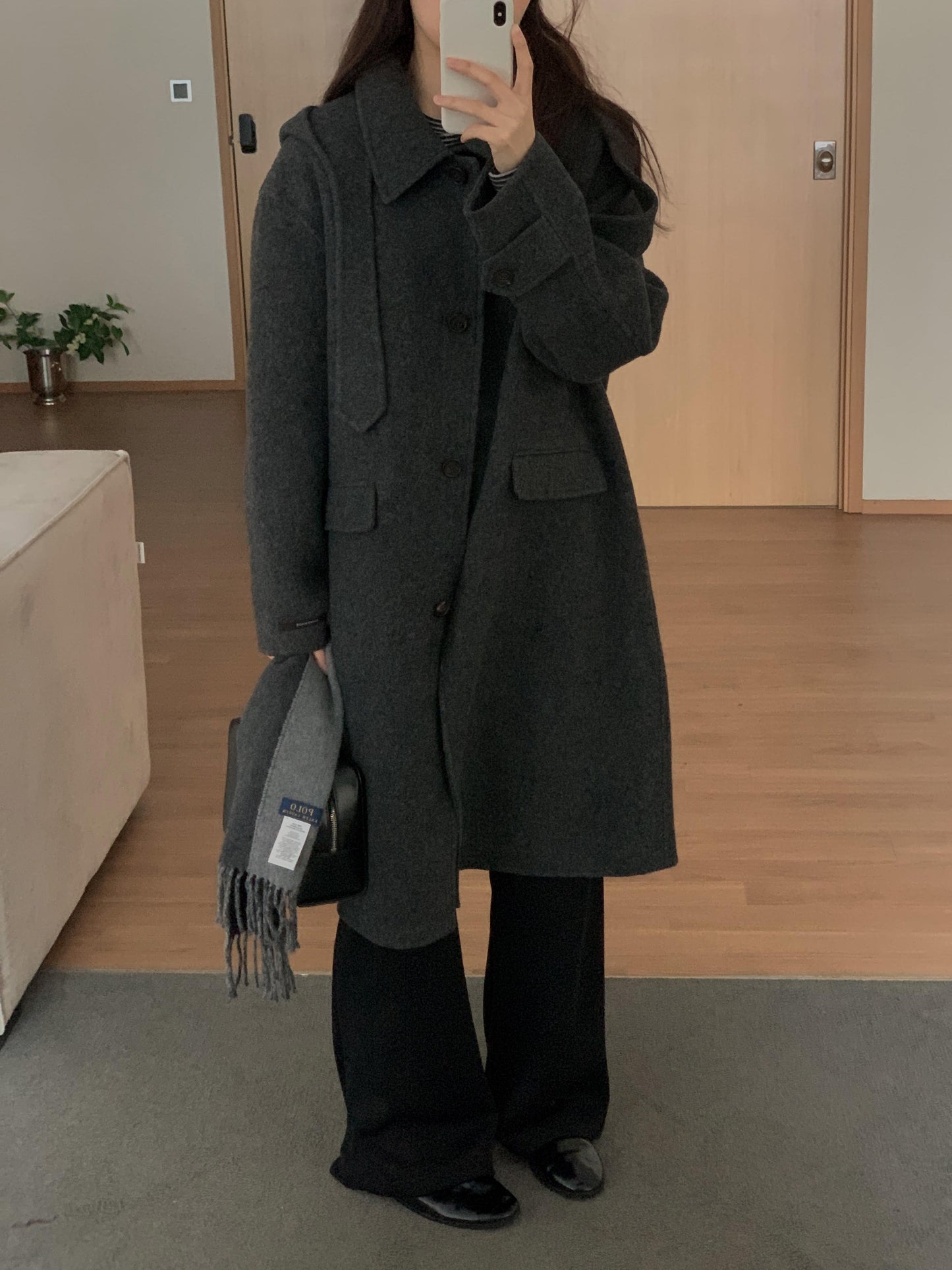 [PRE-ORDER] ÉTOILE HANDMADE WOOL COAT WITH DETACHABLE HOOD