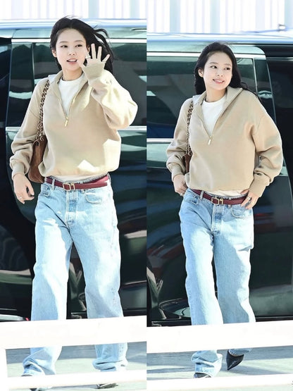 [PRE-ORDER]  AUTUMN RELAXED QUARTER-ZIP KNIT