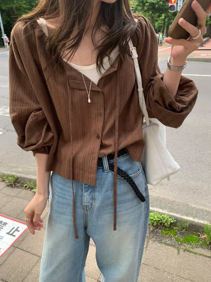 [PRE-ORDER] MILKY SHEER BOLERO BLOUSE