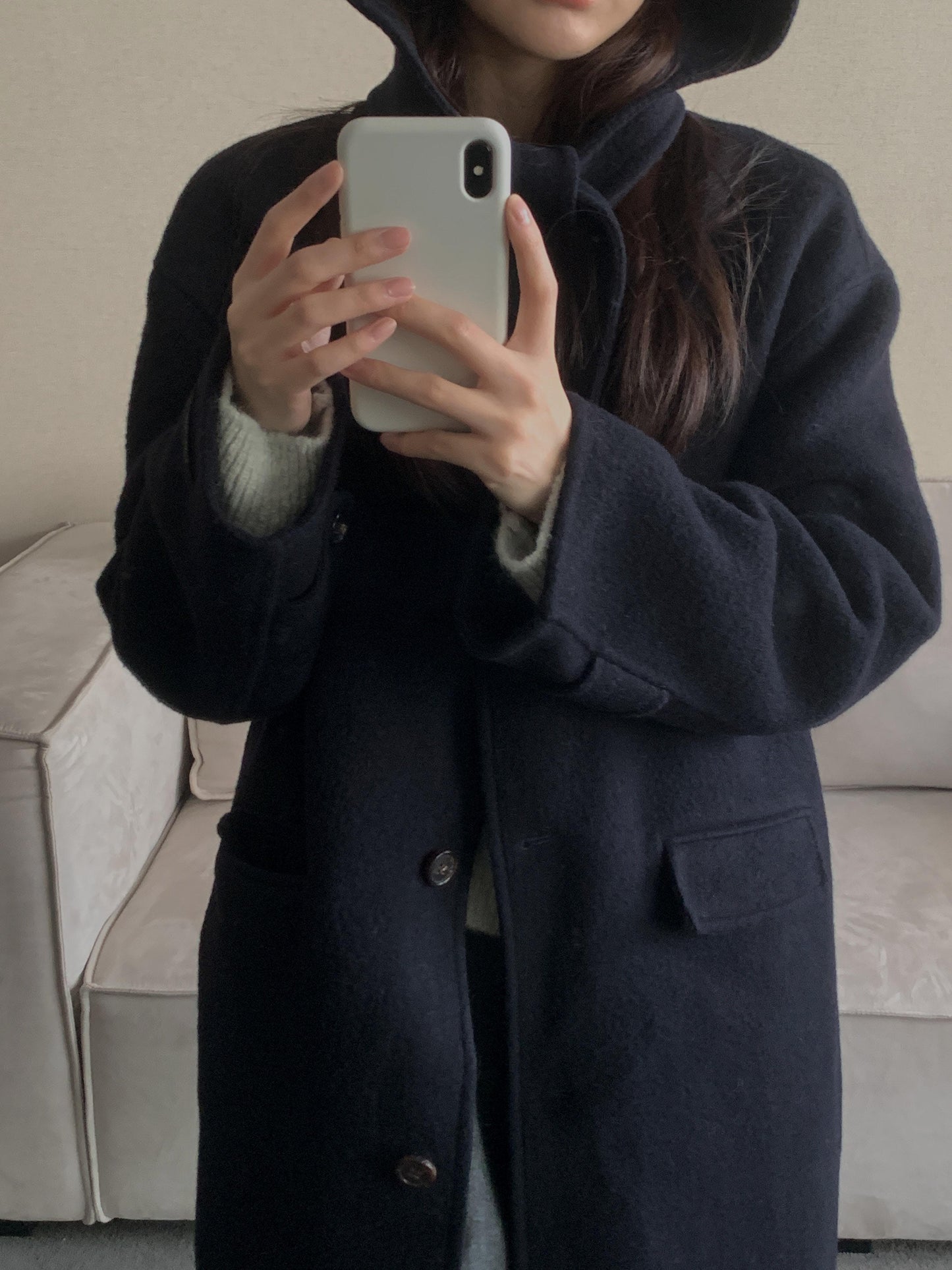[PRE-ORDER] ÉTOILE HANDMADE WOOL COAT WITH DETACHABLE HOOD