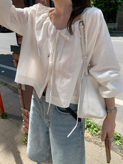 [PRE-ORDER] MILKY SHEER BOLERO BLOUSE