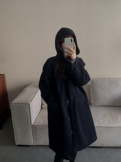 [PRE-ORDER] ÉTOILE HANDMADE WOOL COAT WITH DETACHABLE HOOD