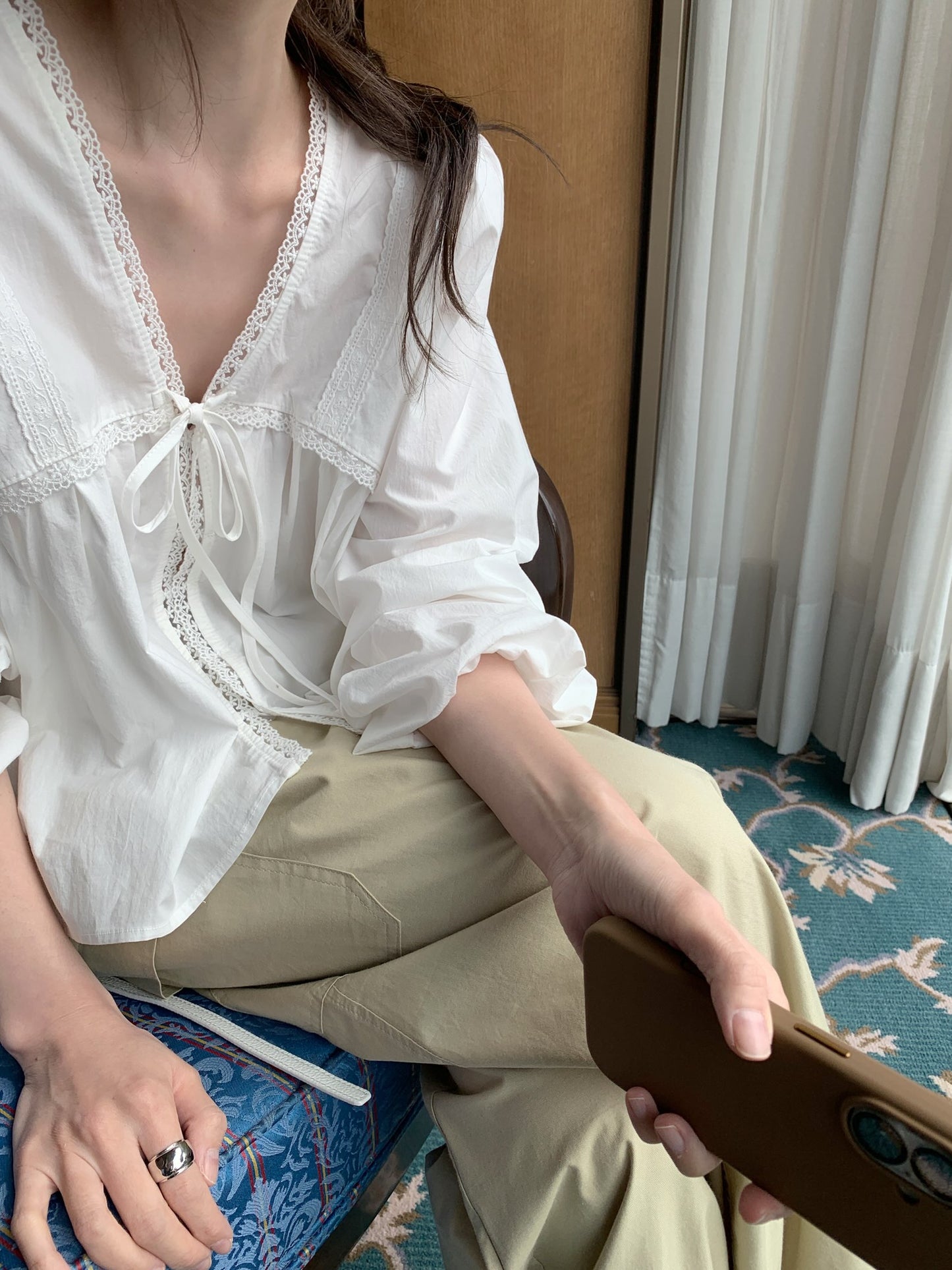 [PRE-ORDER] BELL LACE VINTAGE BLOUSE
