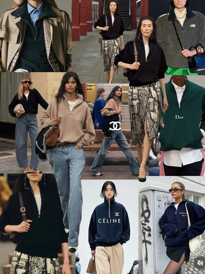 [PRE-ORDER]  AUTUMN RELAXED QUARTER-ZIP KNIT
