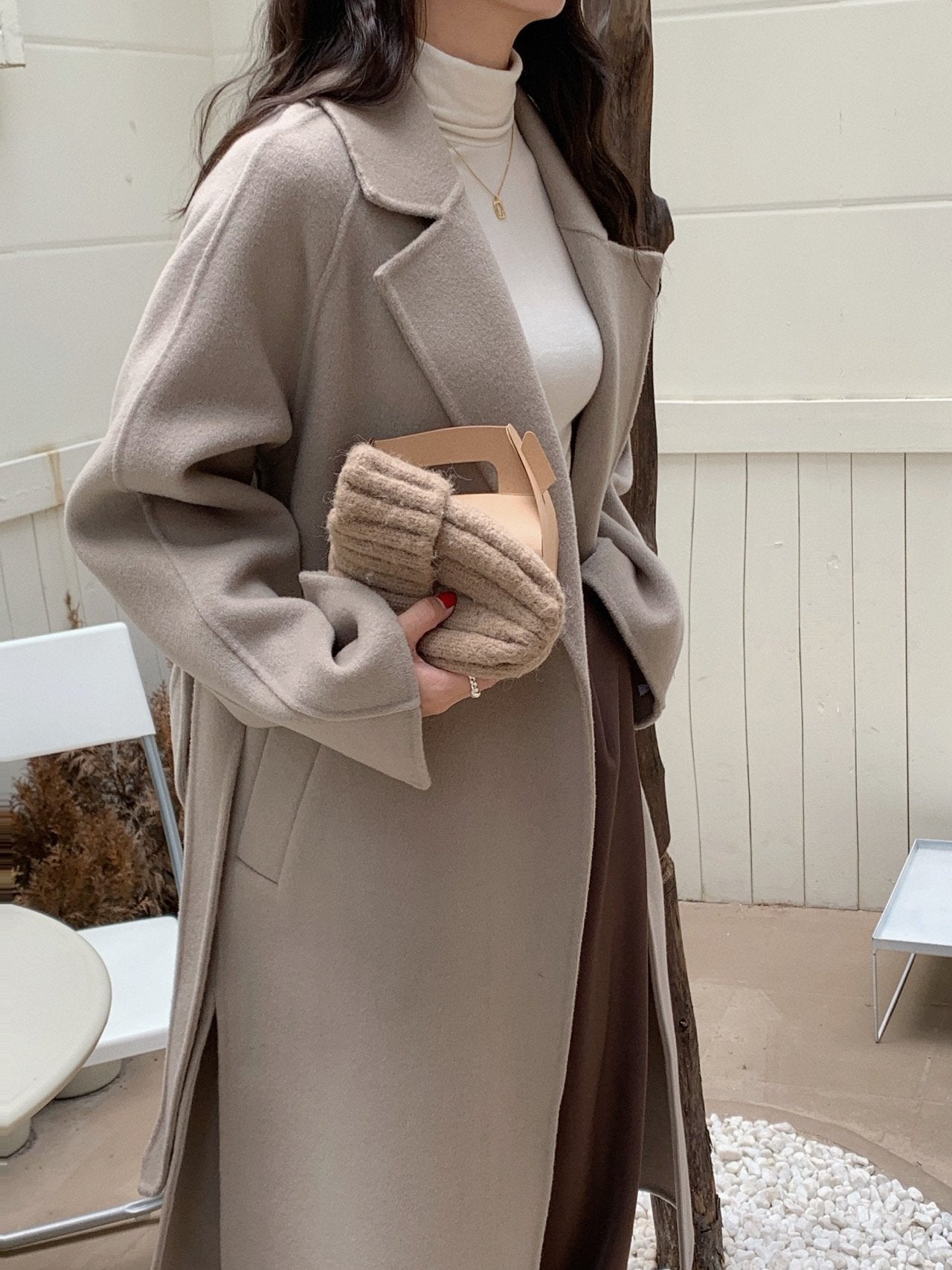 [PRE-ORDER] LUMIÈRE HANDMADE WOOL COAT