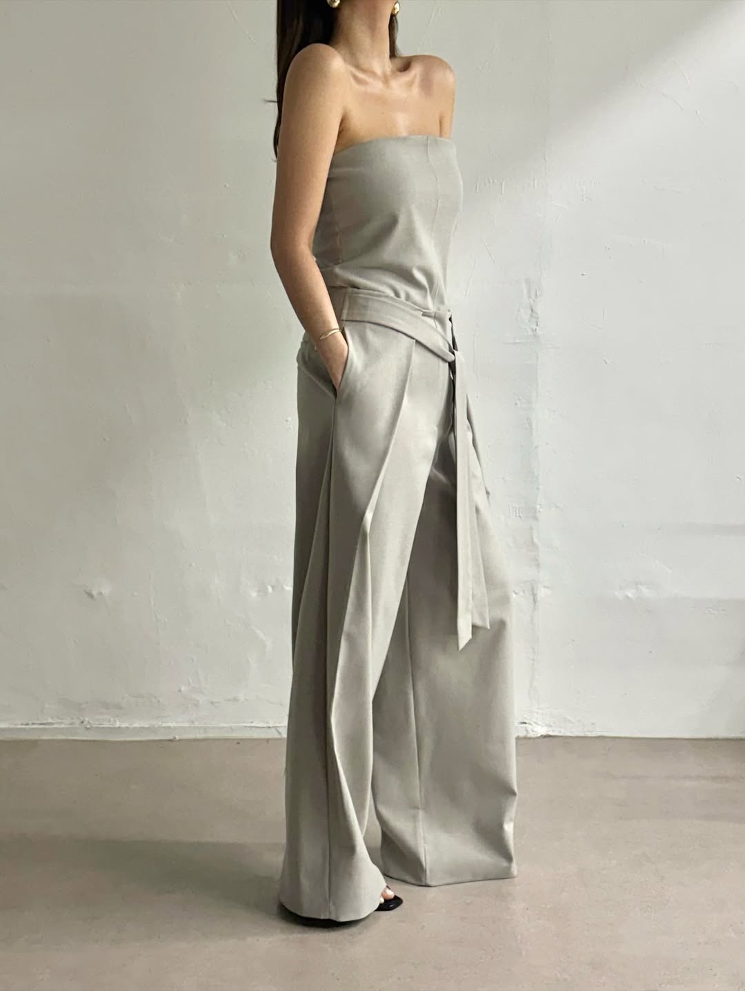 [PRE-ORDER] SIGNATURE BELTED DRAPE TROUSERS