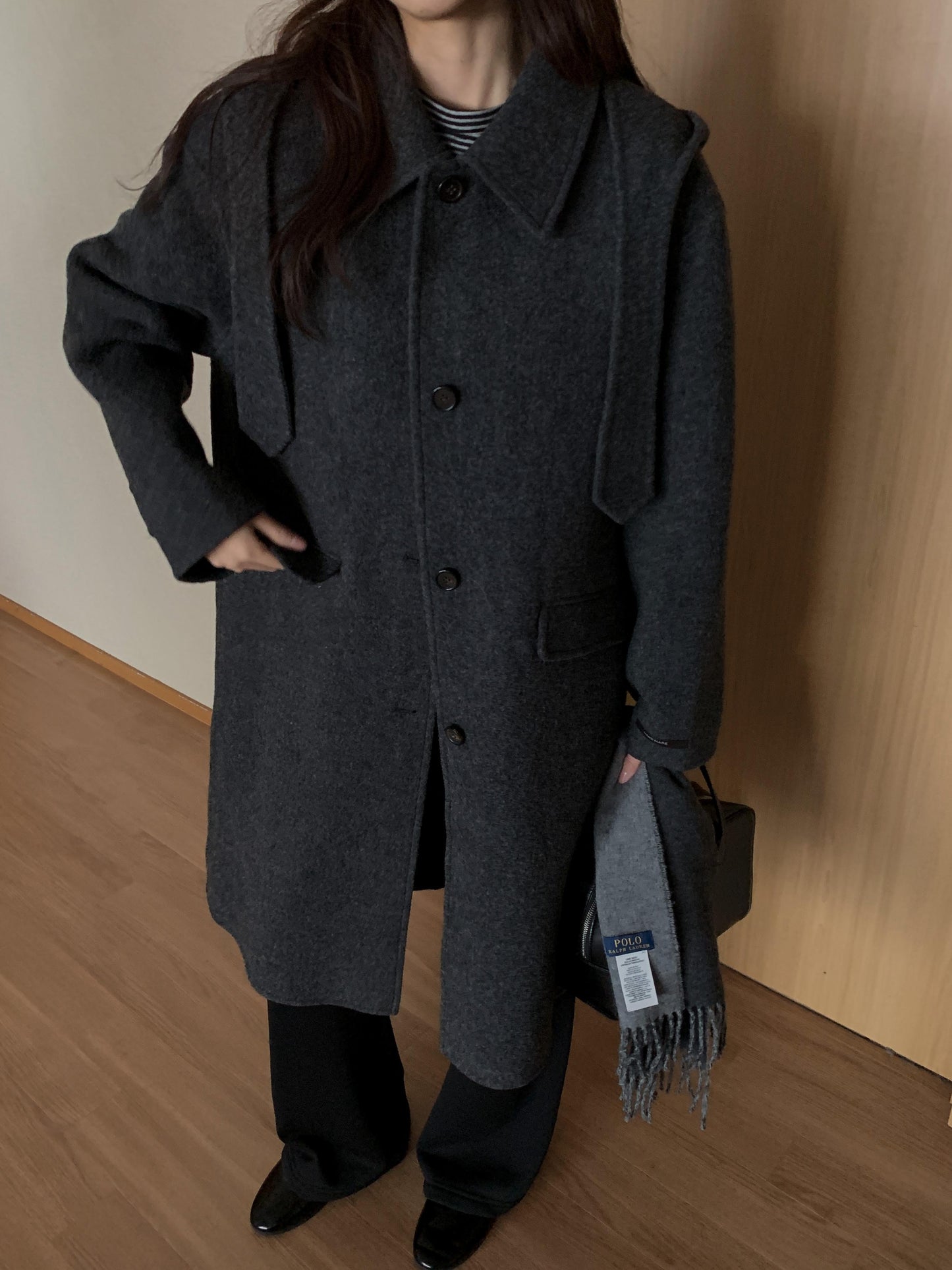 [PRE-ORDER] ÉTOILE HANDMADE WOOL COAT WITH DETACHABLE HOOD