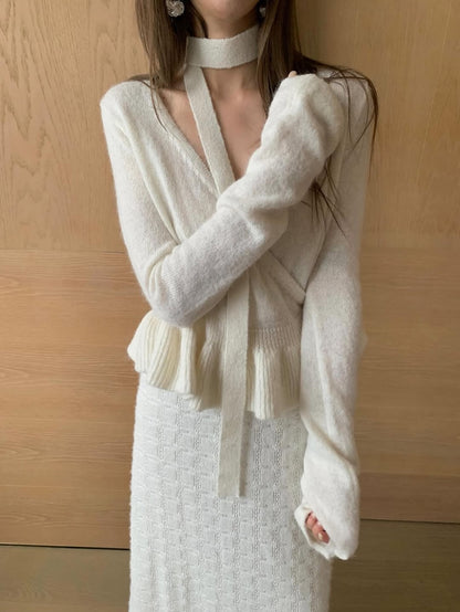 [PRE-ORDER]  SOFT HUG FRILL CARDIGAN