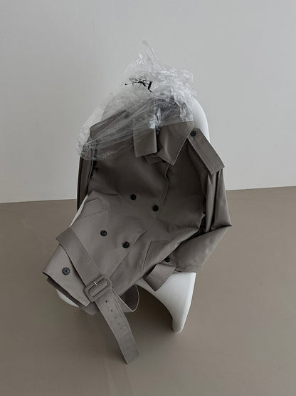 [PRE-ORDER] POWER SHOULDER HALF TRENCH