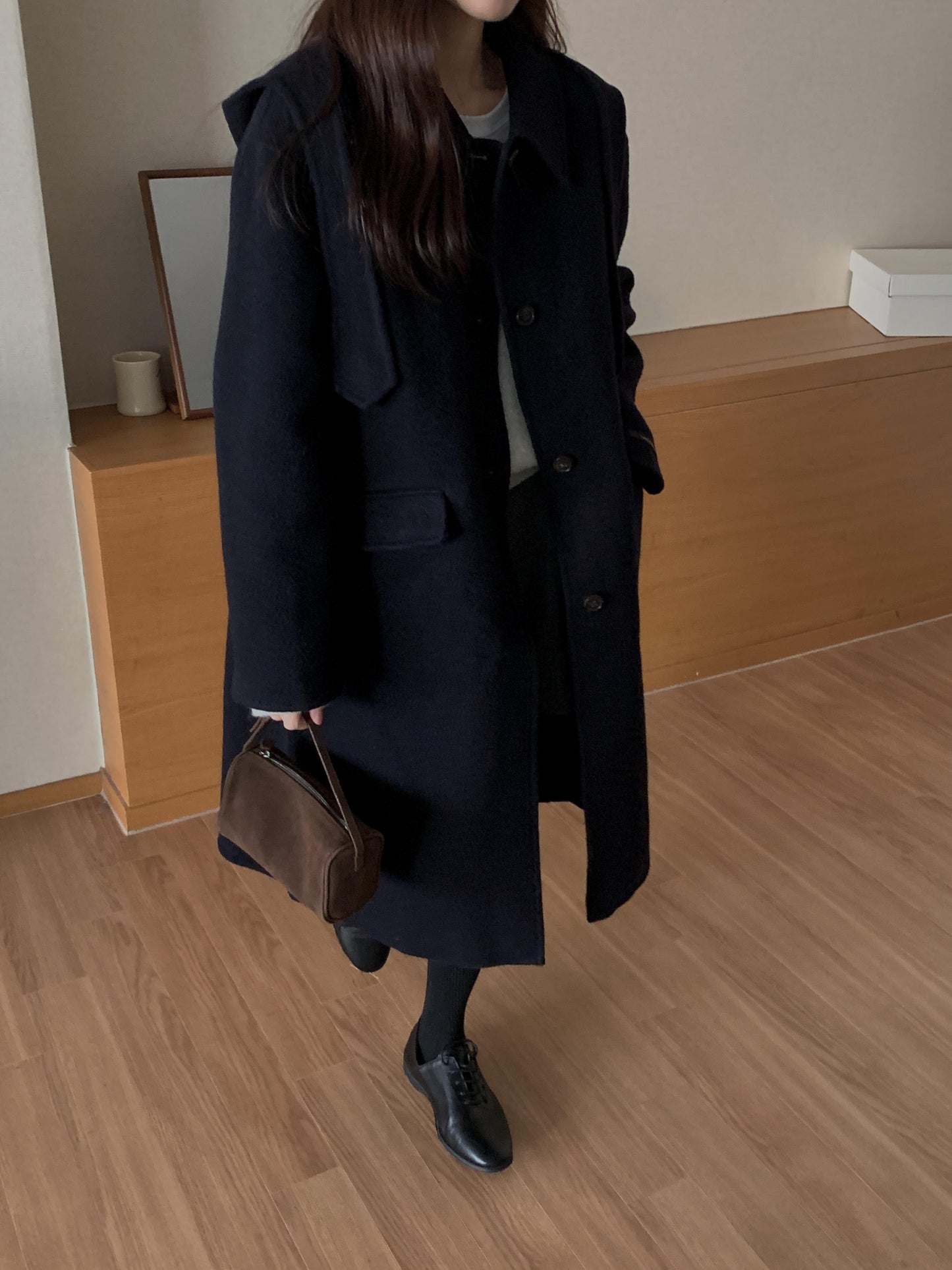 [PRE-ORDER] ÉTOILE HANDMADE WOOL COAT WITH DETACHABLE HOOD