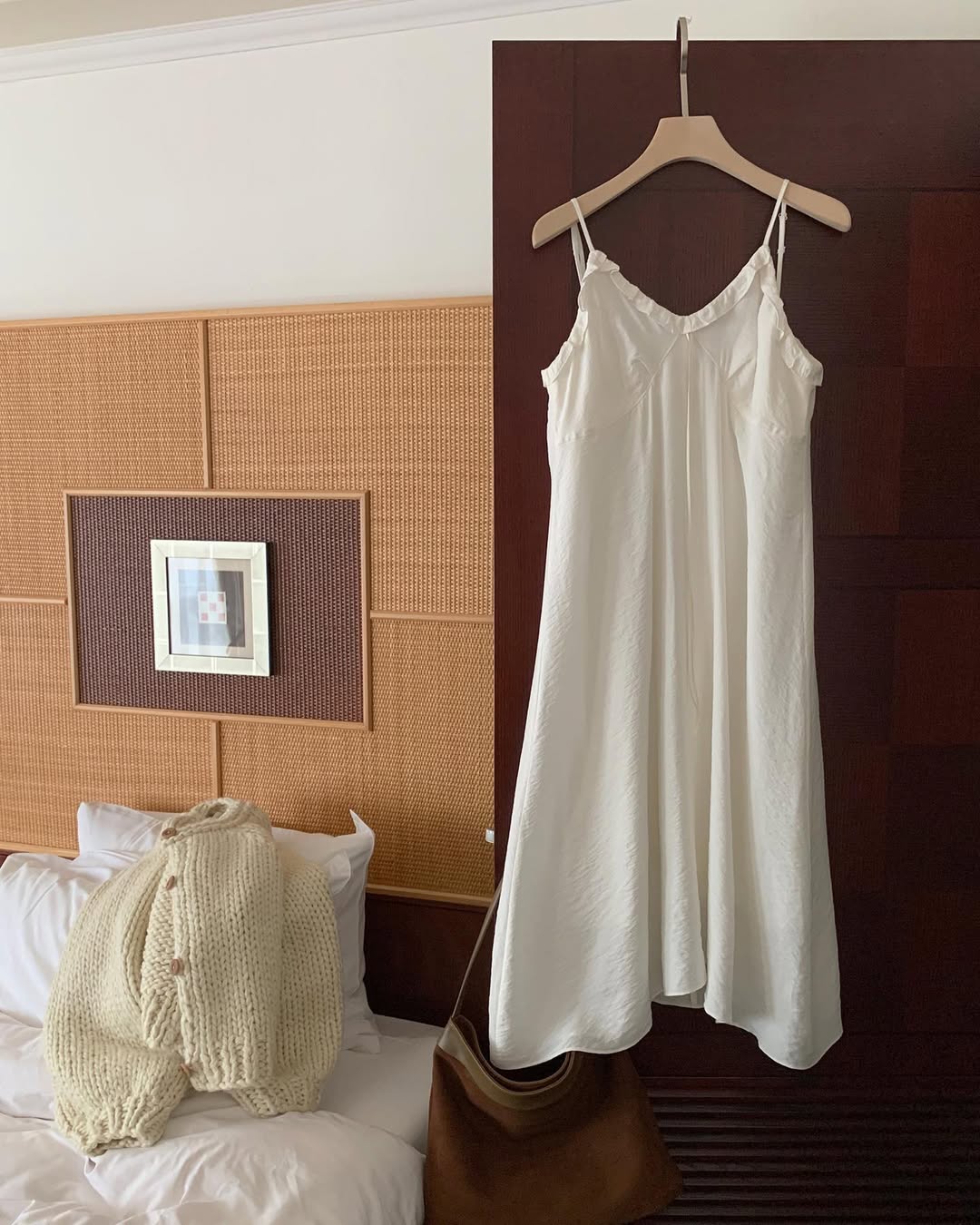 [PRE-ORDER] SOFT WHISPER FRILL DRESS (adjustable straps)